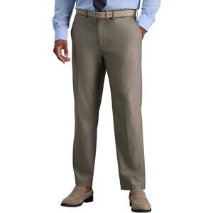 J.M. Haggar Premium Stretch 36x29 Men's Slim Fit Dress Pants Oatmeal